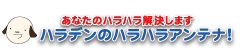 あなたのハラハラ解決します!ハラデンのハラハラアンテナ!